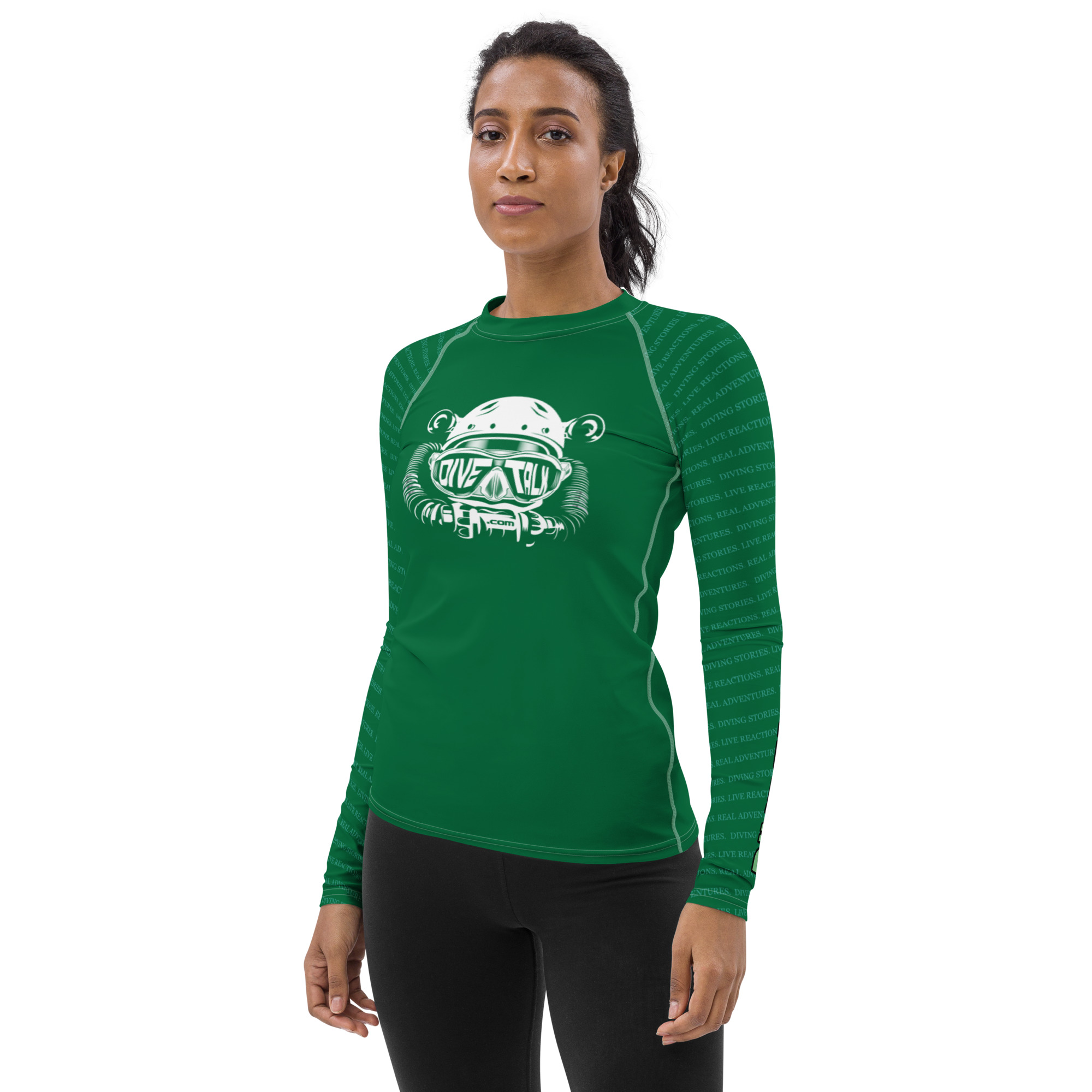 Dive Team Green Women's Rash Guard